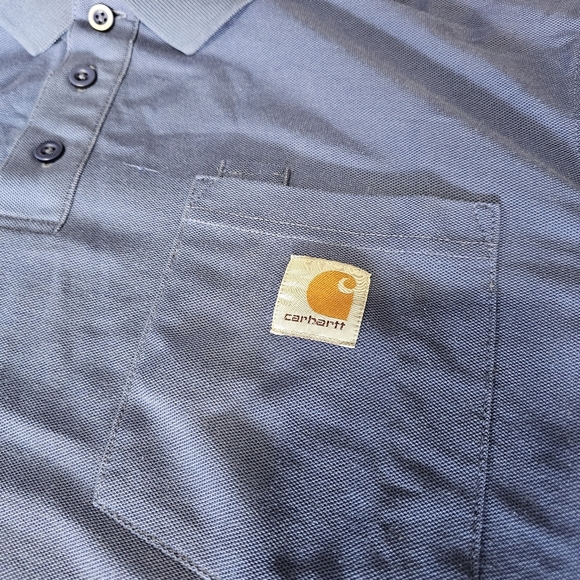 Carhartt Men's Blue Polo Shirt - Picture 3 of 4